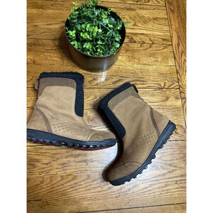 Wenger Leather Boots Womens 8 Tan Calf-high Comfort